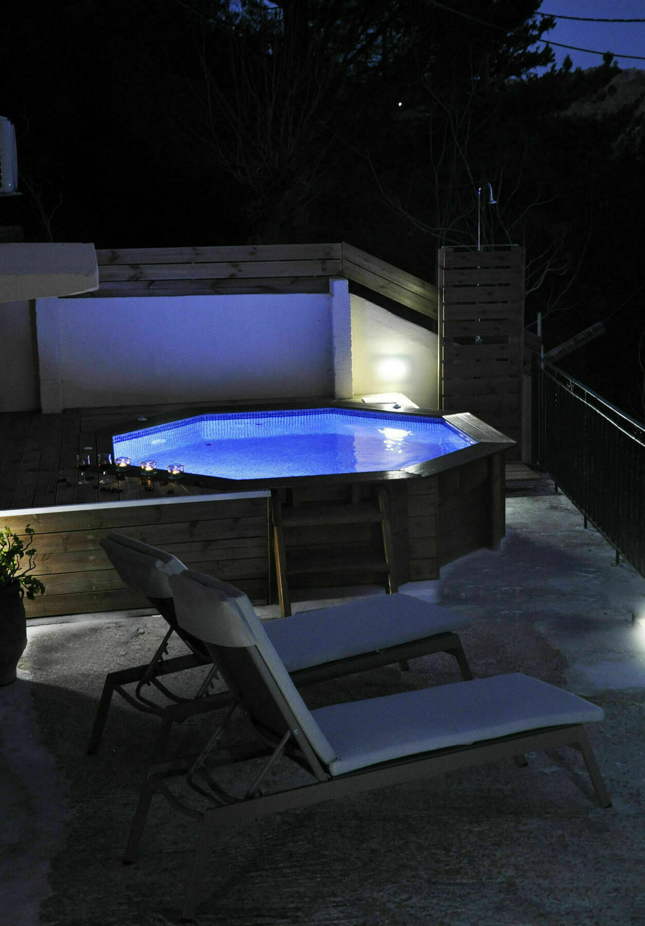 Villa Lakki Heated Round Pool Jacuzzi Lakkoi Exterior photo